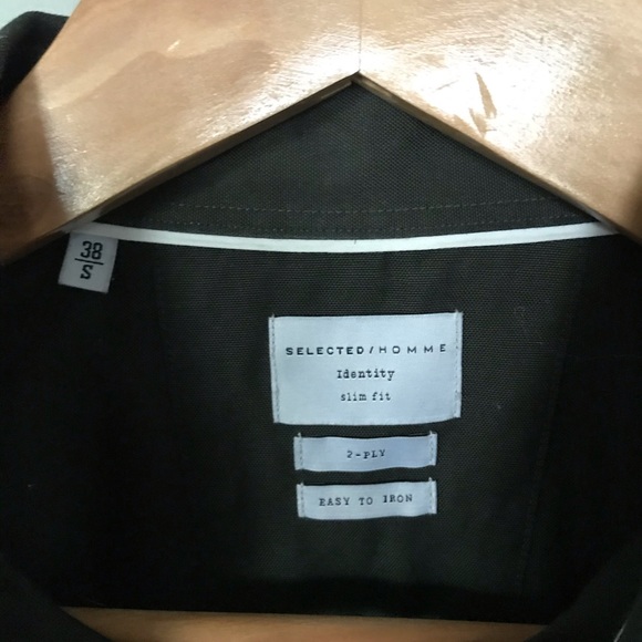 Selected homme dark green shirt - size 38/s - Picture 2 of 4